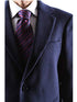 Men's Caravelli Two Button 3/4 Length Navy Long men's Car Coat Dress Topcoat - Winter coat