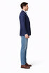 Navy Solid Two Button Classic Fit Sport Coat Blazer
