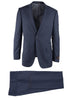 Tiglio Italian Suit - Real Wool Fabric Super 150's Novello Navy Blue , Modern Fit, Pure Wool Suit in Color Navy Blue