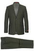 Mens Basic Two Button Slim Fit Suit With Optional Vest