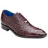 Belvedere Orlando Antique Dark Burgundy All-Over Genuine Ostrich Quill Shoes