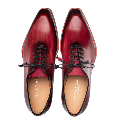 Dietro Whole Cut Oxford Burgundy By Mezlan Made In Spain Brand