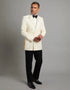 Men’s Ivory Double Breasted Tuxedo Dinner Jacket, Cream Off White Formal Wedding Blazer