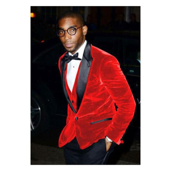 Men's Big And Tall Blazers Cheap Priced Velvet - Velour Clearance Red Cheap Blazer - Big and Tall Sport Jacket