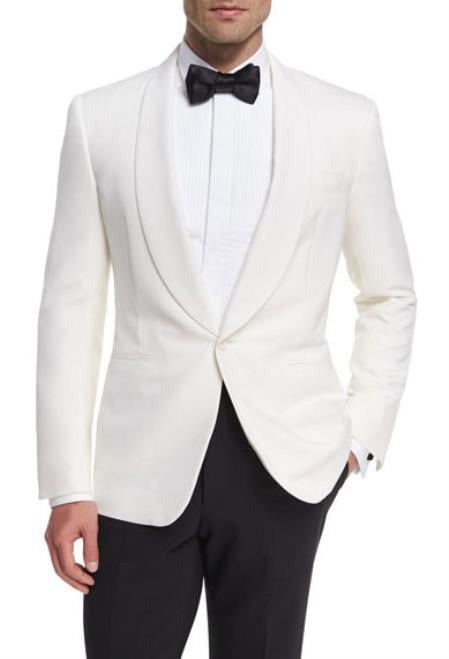 Alberto Nardoni Snow White Pure Dinner Shawl Collar Jacket Blazer & Sport Coat copied from mensusa