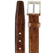 Men's Belvedere Genuine Ostrich Leg Dress Belt in Brandy