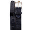 Men's Belvedere Genuine Ostrich Leg Dress Belt in Navy Blue