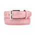 Men's Belvedere Genuine Ostrich Quill Dress Belt in Rose Pink