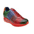 Belvedere George Men's Shoes Multi Color Exotic Ostrich Leg Sneakers