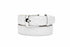 Belvedere Ostrich Quill Belt - White Leather
