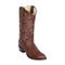 Los Altos Round Toe Men’s Brown Punta Oval Grisly Leather Boots