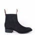 Black Ankle Square Toe Boot