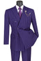 Mens Double Breasted Gangster Bold Pinstripe Suit