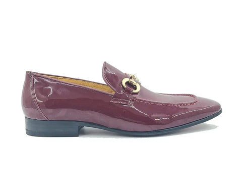 Patent Leather Horse Bit Loafer Carrucci