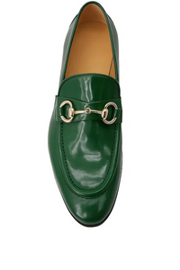 Carrucci Patent Leather Horse Bit Loafer