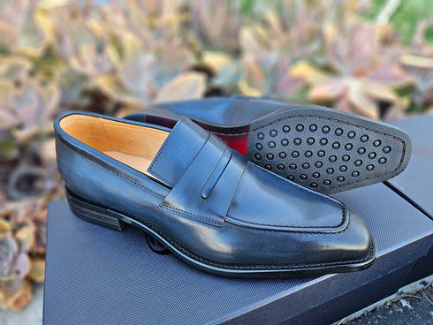 Patina Finished Penny Loafer Carrucci