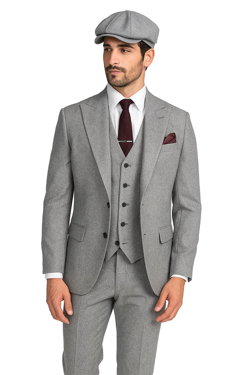 Peaky Blinders Suit - Vintage Gray Tweed