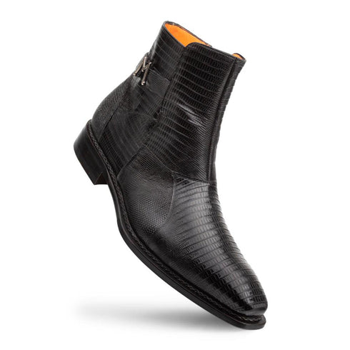 Peninsula Emblem Black Lizard Boots By Mezlan Made In Spain Brand