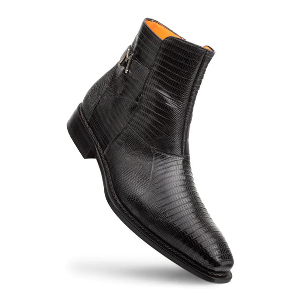 Peninsula Lizard Emblem Boot Black By Mezlan Made In Spain Brand