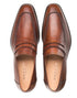 Calfskin Penny Loafer Cognac By Mezlan Made In Spain Brand