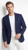 Men’s Navy Wool Sport Coat Blazer, Basic Two Button Classic Fit Formal Dress Jacket