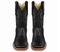 Black Square Toe Caiman Tail Boots