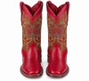 Los Altos Red Teju Lizard Square Toe Women's Western Boot