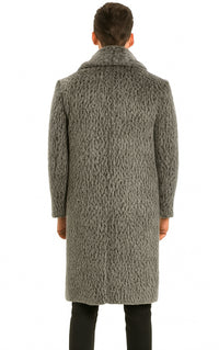 Pimp Coat - Gangster 1920s Look - Leopard Faux Fur Coat With Full Length - Vintage Coat