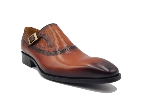 Plain Toe Single Monk Loafer