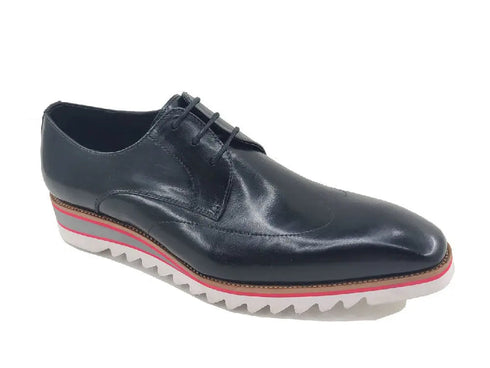 Plain Toe Wing-tip Stitching Blucher style Oxford