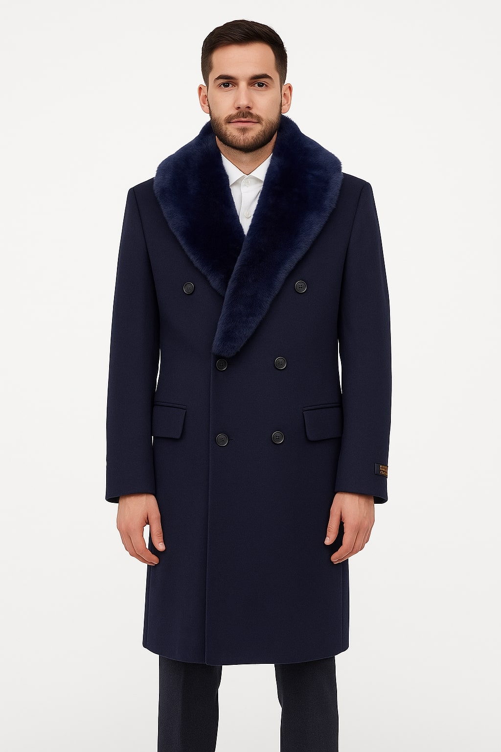 Men's Blue Overcoat for Sale OvercoatUSA Men's Blue Overcoat for Sale OvercoatUSA