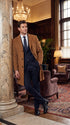 Men’s Brown Vicuna Overcoat – 3 Button Single Breasted Luxury Full Length Dress Coat