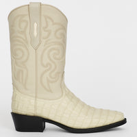 Botas de  Cocodrilo - Caiman Cola Horma Puntal- A