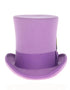 Victorian Steampunk Top Hat - 1800 19th Century - Dressy Loden Felt Top Purple Hat