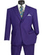 Purple Suit For Men - Mens 2 Button Classic Poplin Purple Suit