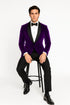 Men's Cheap Priced Big And Tall Purple Blazers Velvet - Mens Big and Tall Sport Coat - Sport Jacket