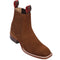 Brown suede ankle boots