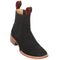 Quincy Square Toe Black Short Cowboy Boots