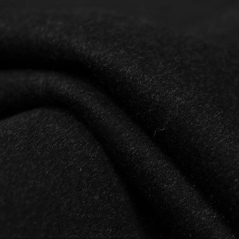 (Limited Sizes) Regular Fit Dress Top Coat 48" Long in Black