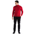 MENS RED PULLOVER TURTLENECK SWEATER