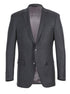 Half Canvas Wool Dress Suit Regular Fit 2 Piece in Gray