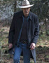 Justified Raylan Givens Black Trench Coat