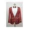 Red And White Two Toned Paisley Floral Cheap