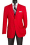 Mens Classic Fit Poplin Club Sport Coat Red Blazer