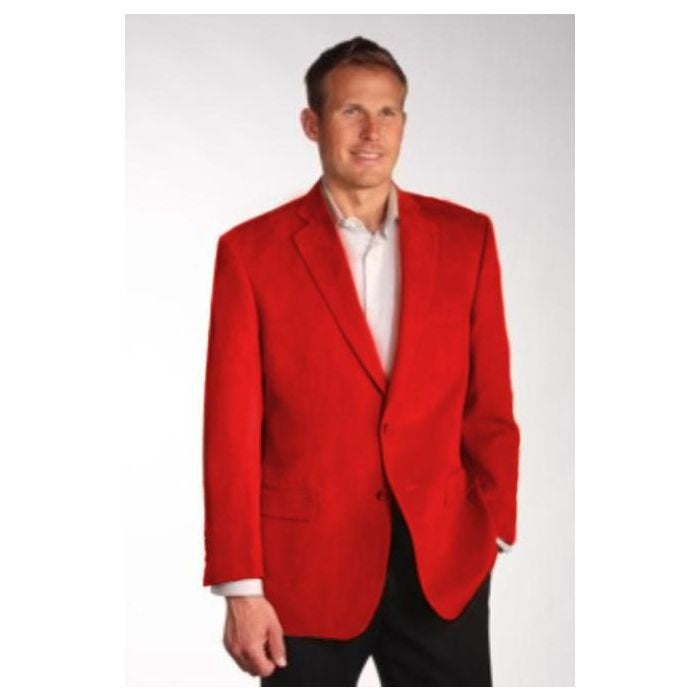 Red wool blazer mens online