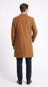Men’s Brown Vicuna Overcoat – 3 Button Single Breasted Luxury Full Length Dress Coat