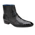 Men's Belvedere Roger Ostrich Quill Dress Boot in Black