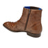 Men's Belvedere Roger Ostrich Quill Dress Boot in Brown