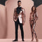 Sequin Suit - Shiny Suit - Rose Gold Suit - Metallic Fabric - Stage Tuxedo - Groom Suit Jacket + Pants