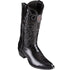 Los Altos Boots - Mens Dress Cowboy Boot - Low Priced Round Toe Cowboy Boots - in Black